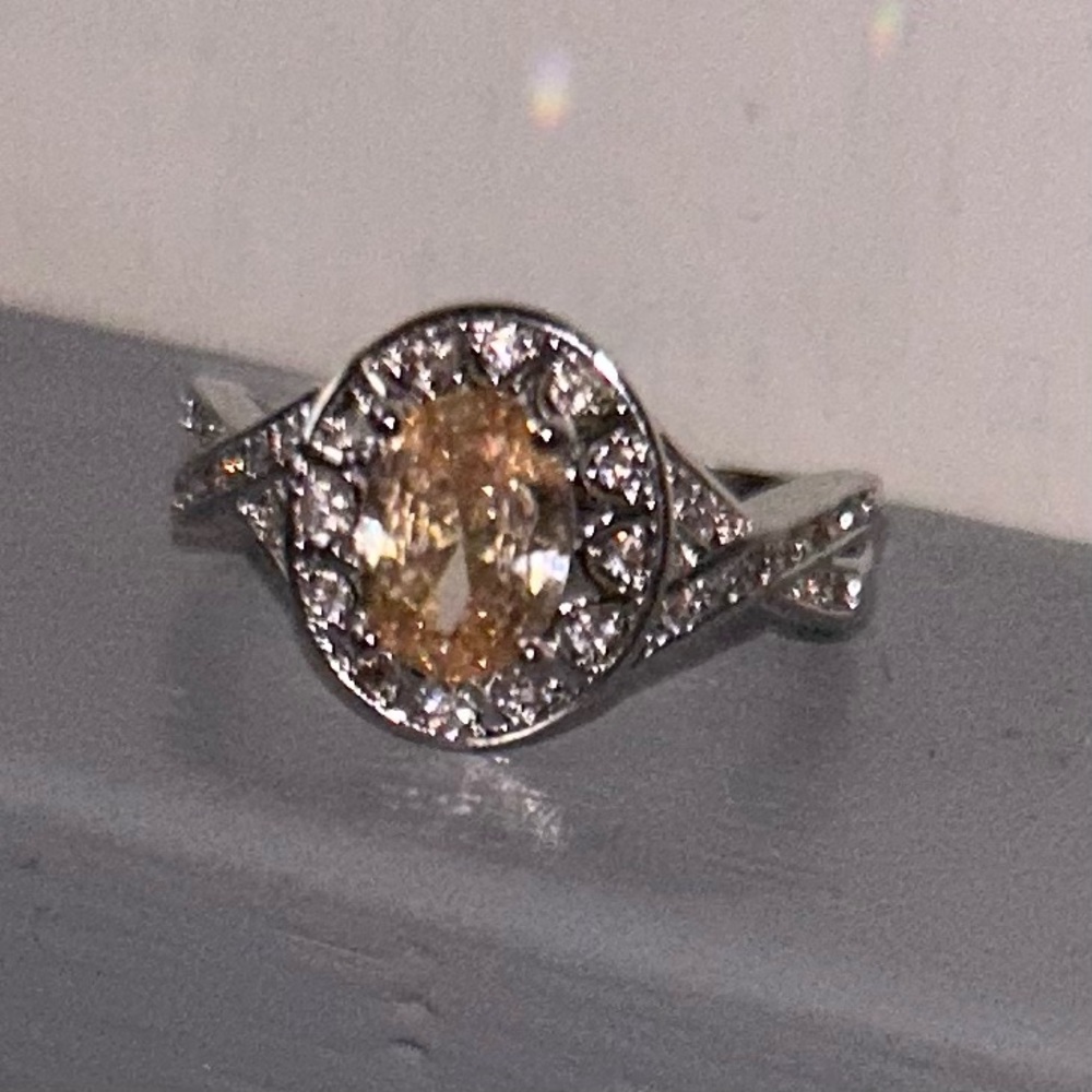 Silver Diamond Ring